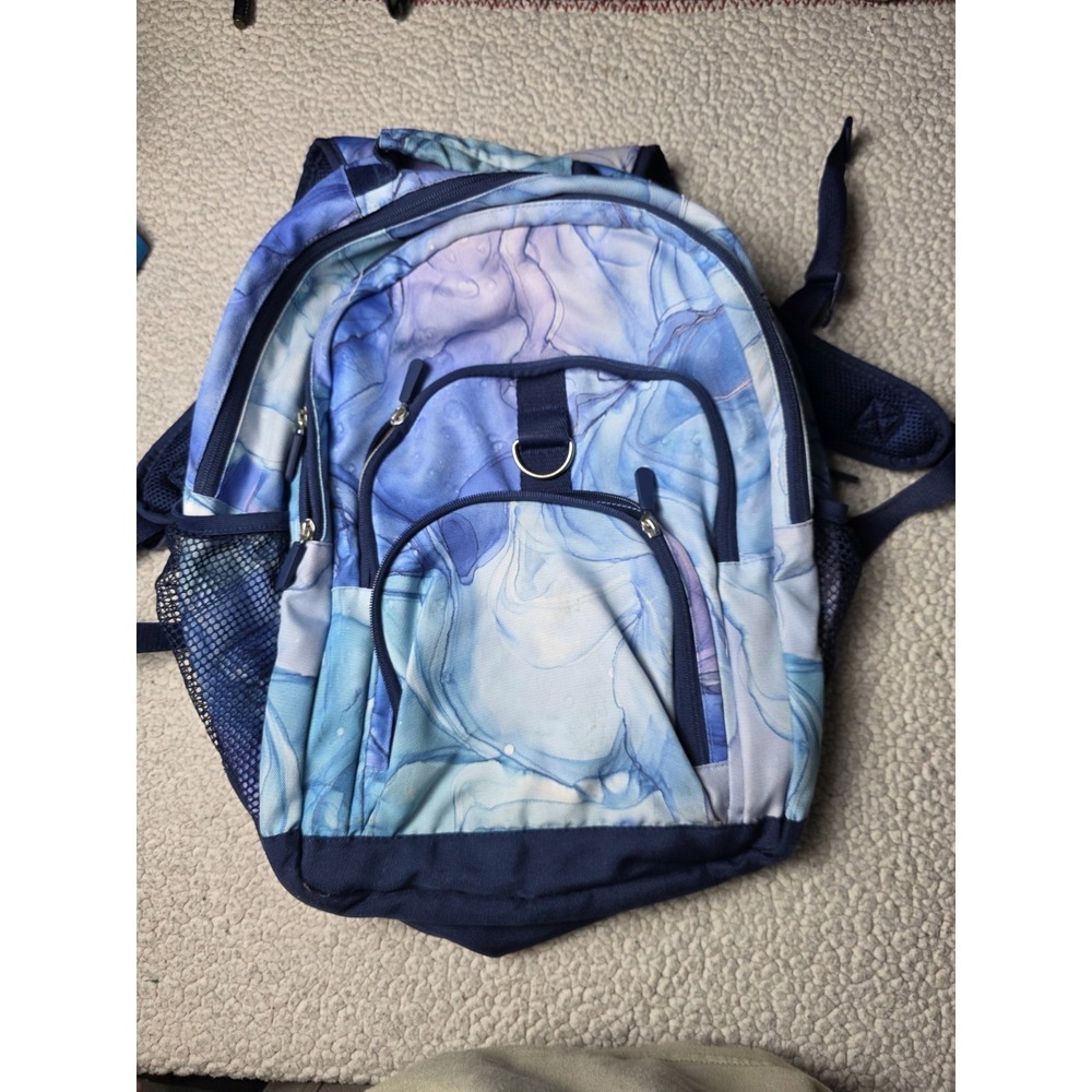 Pottery Barn Teen PBteen Gear Up Color Flow Watercolor Blue Backpack